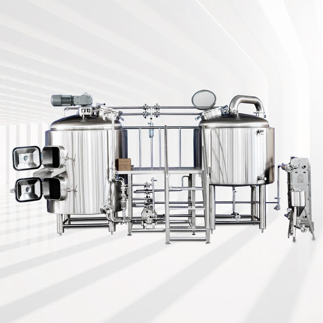 500L Combined 2 Vessel Brewhouse and 2 Vessel 3 Tank Brewing System Beer Brewing Equipment System Manufacturer