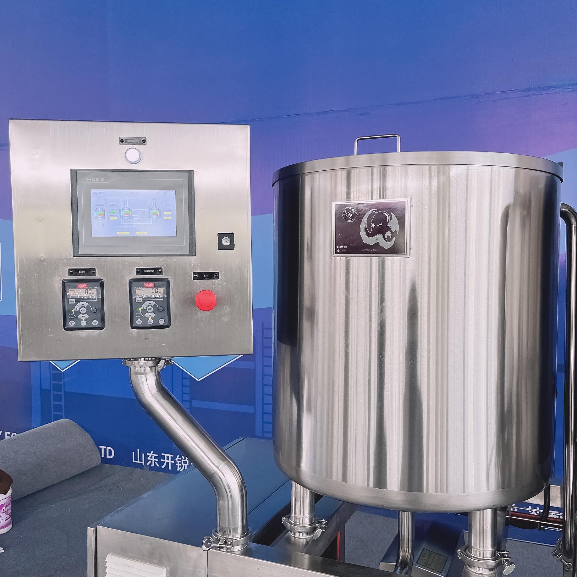 100L 3 vessel Brewhouse with PLC Controller