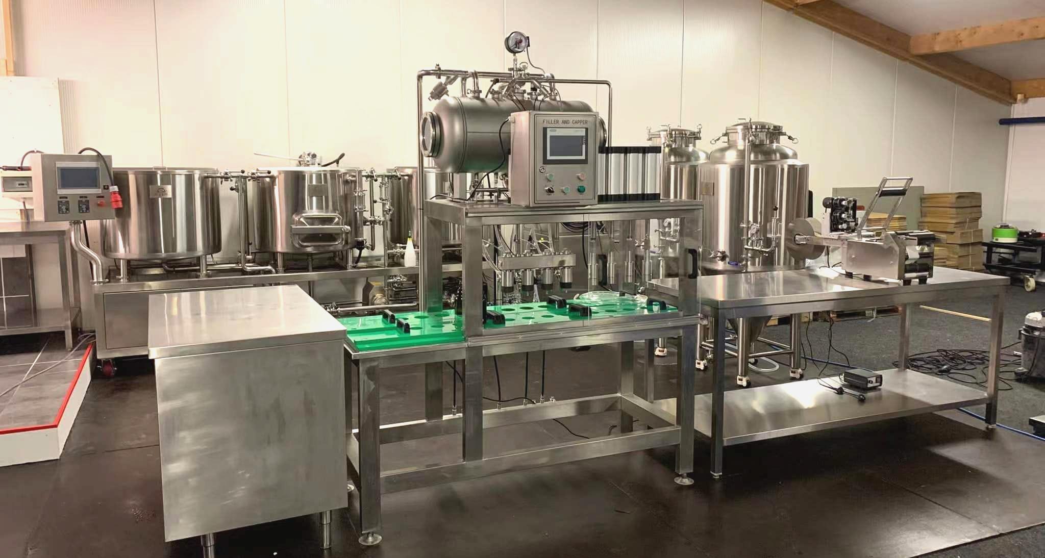 carry brewtech 200LINE Nano brewhouse with PLC system onsite