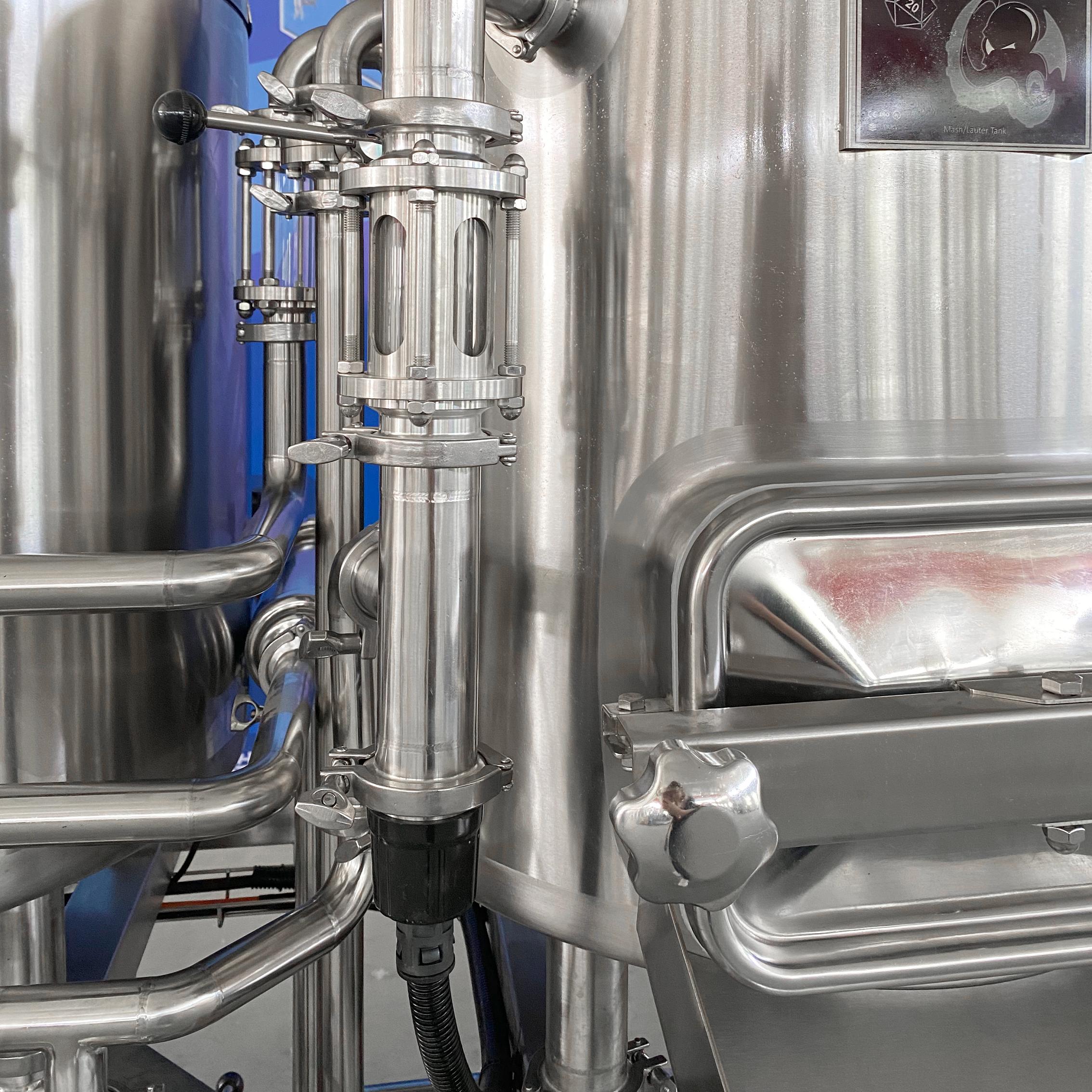100L brewhouse with PLC controller (13)
