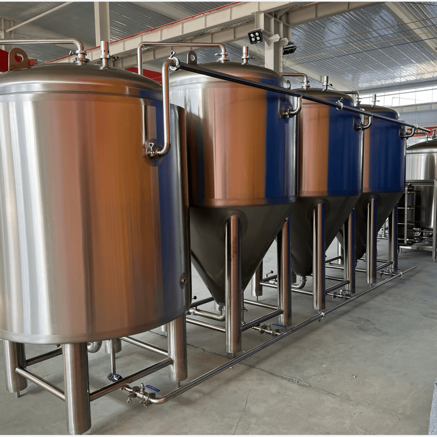 1000L sidemanway fermenter tankwith glycol cooling pipeline