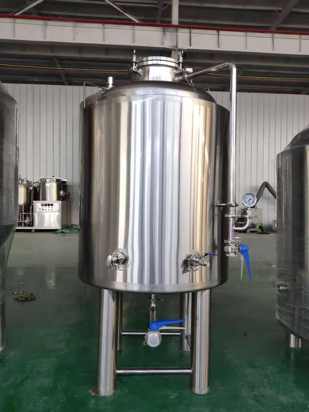 Flange Manhole Bright Beer Tanks With Good Quality