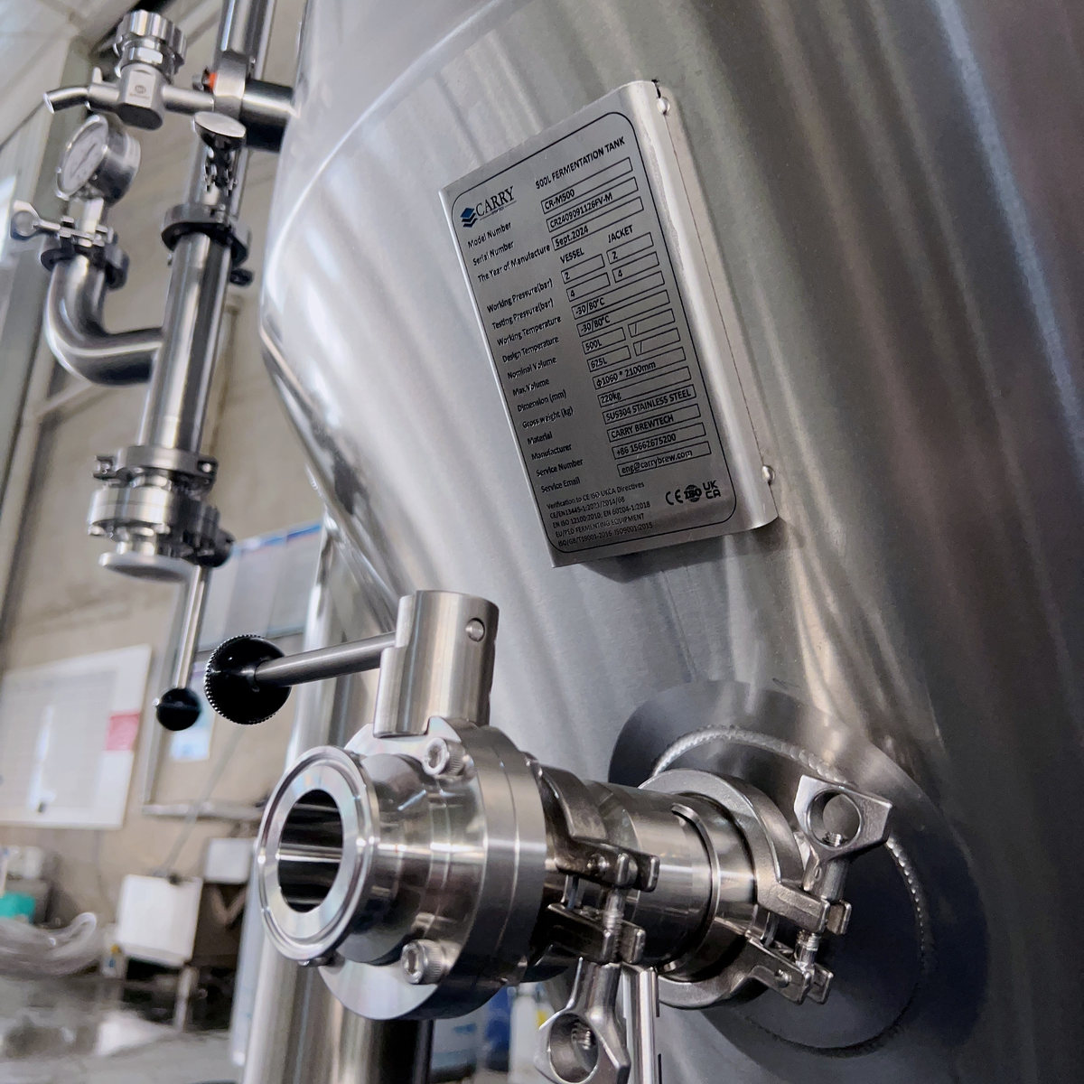 meet carry brewtech at BrauBeviale 2026 500L Fermtation tank (2)